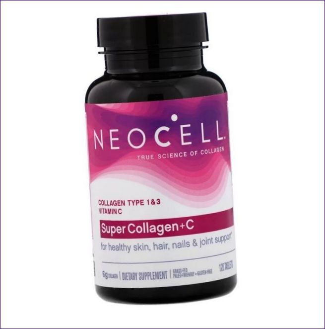 Neocell Marine Collagen + HA (120 kapsulių) - jūrinis kolagenas plaukams ir nagams