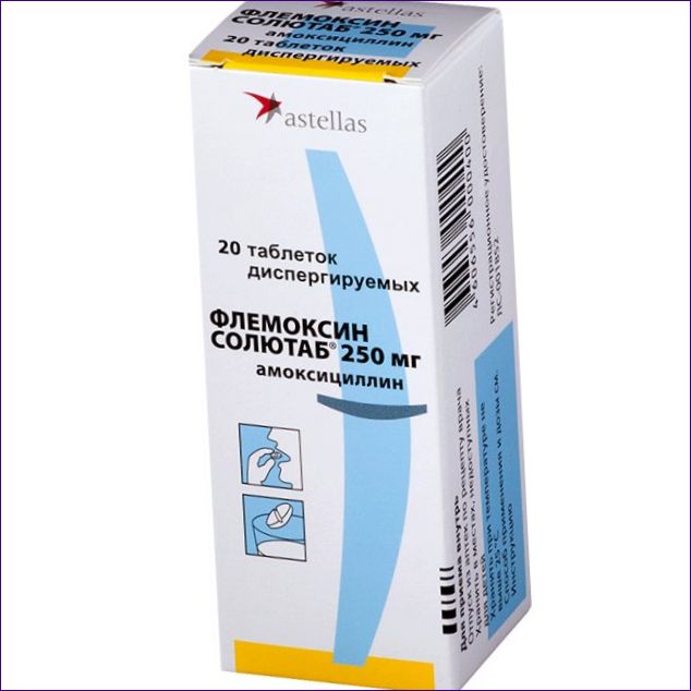 Amoksicilinas (Flemoxin Solutab)