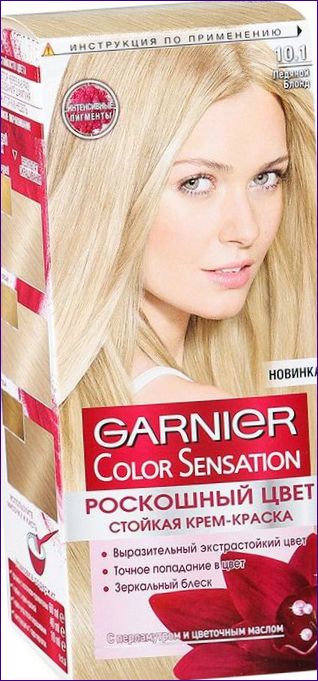 GARNIER Color Sensation Paruošta naudoti nuosekli perlamutrinė pelenų blondinė