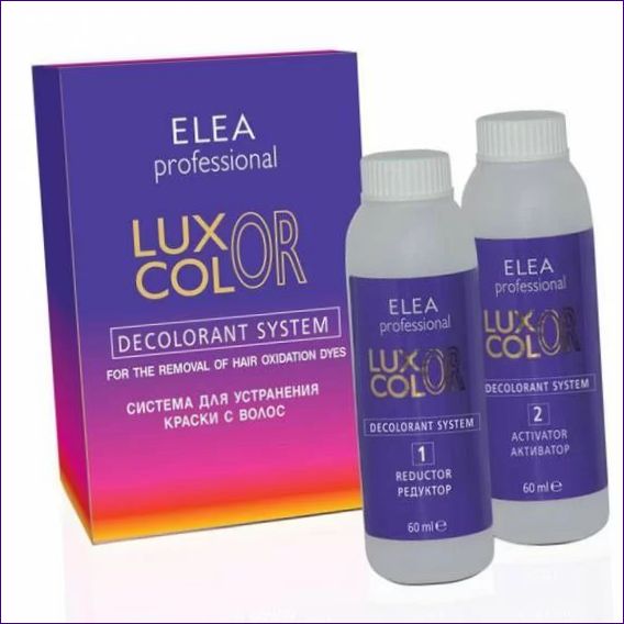 ELEA Professional LUXOR COLOR DECOLORANT SYSTEM Sistema, skirta pašalinti spalvą iš plaukų